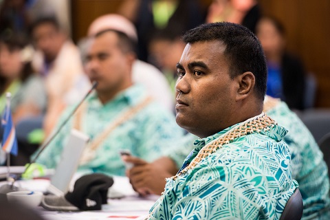 Director of Kiribati Meteorological Services, Ueneta Toorua (Photo credit: Jenny Davson-Galle SIMS)