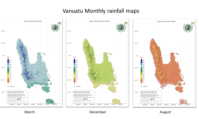 New Climate Maps Vanuatu