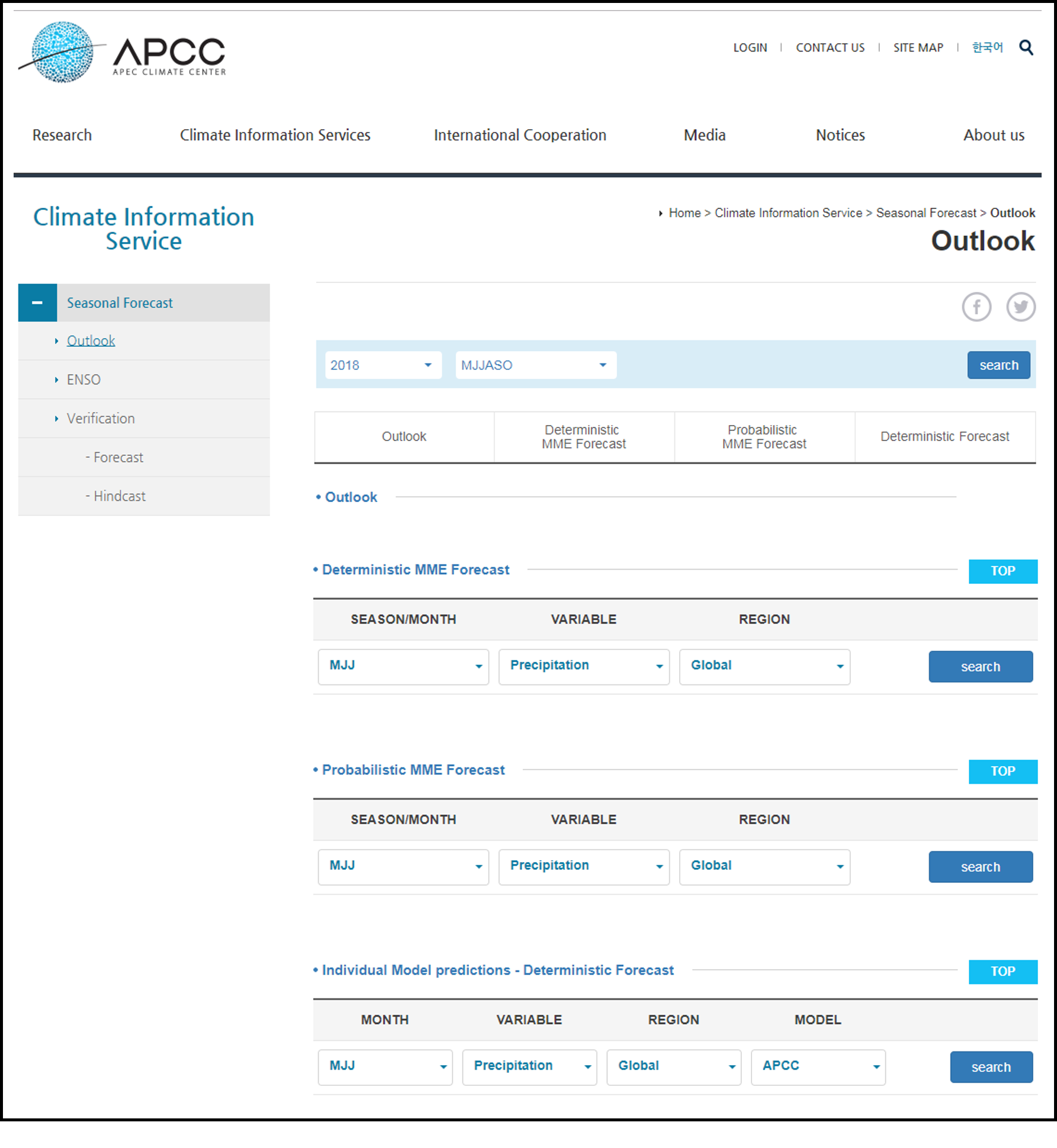 APCC Climate Information Service