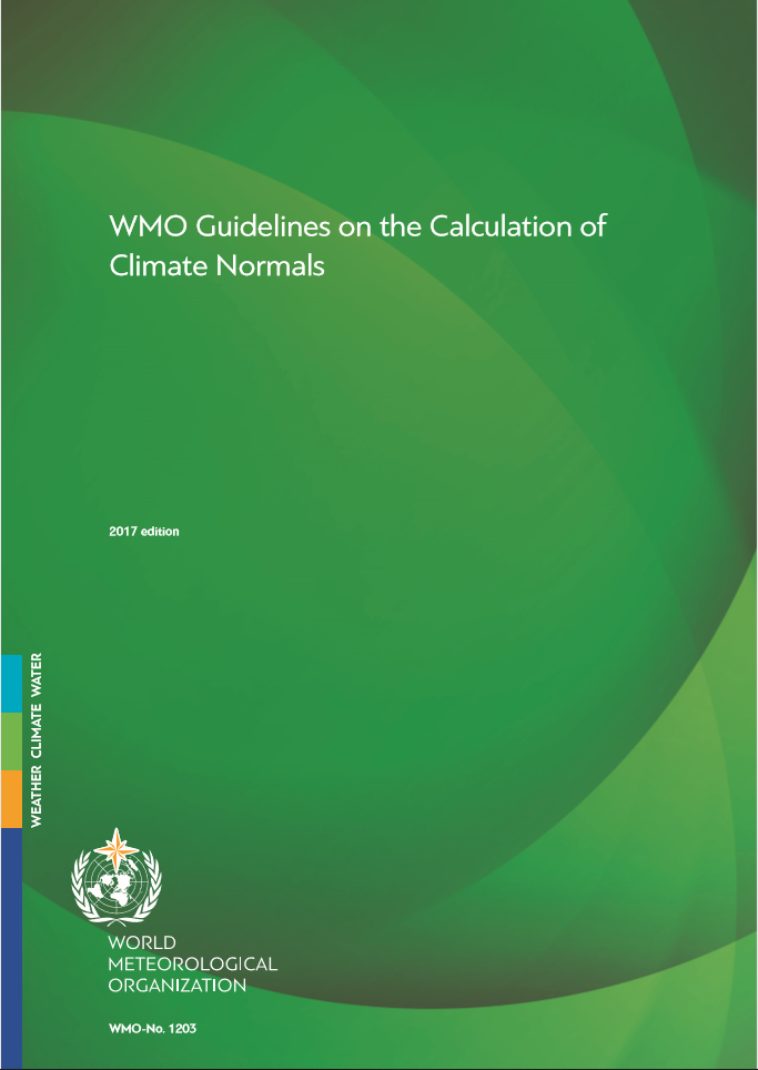 Guidelines on the Calculation of Climate Normals