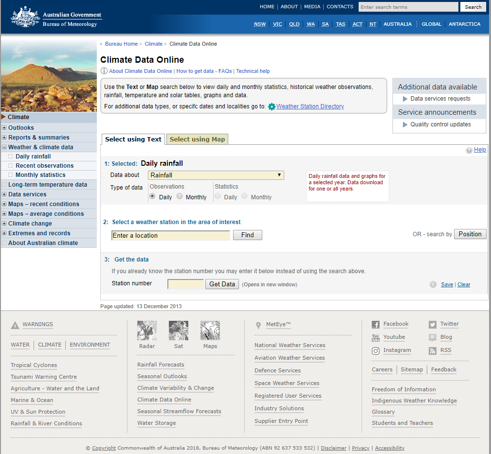 Climate Data Online