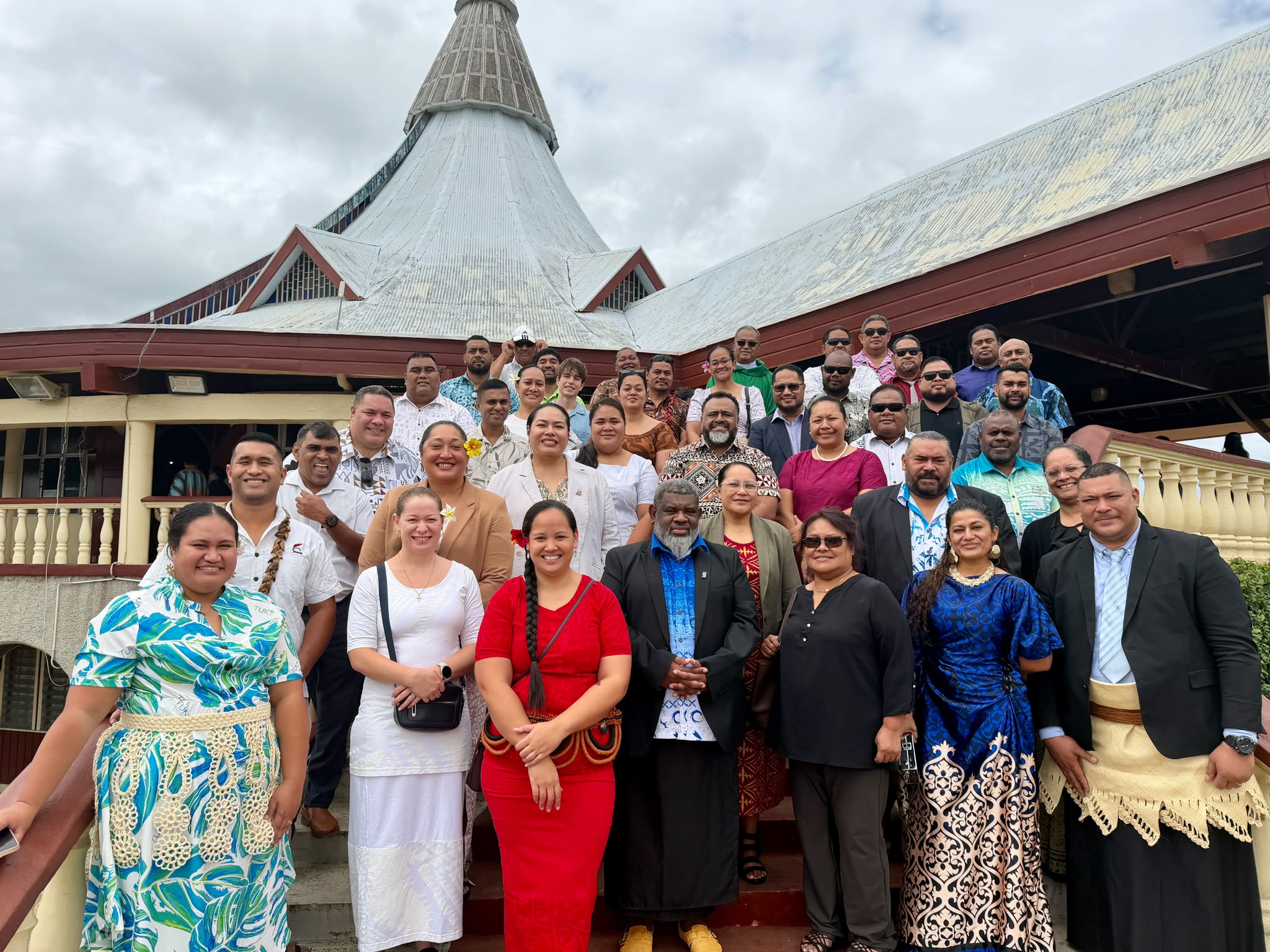Church Service to open and welcome teams into Tonga