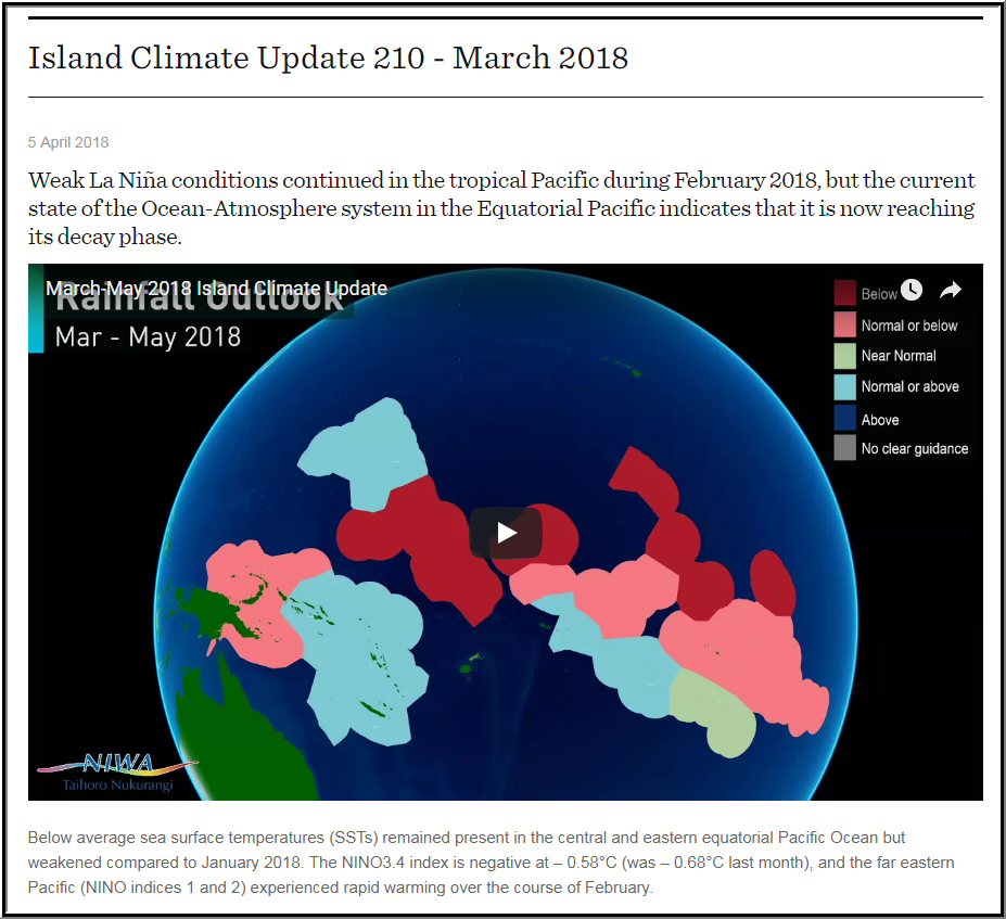 Island Climate Update (ICU)