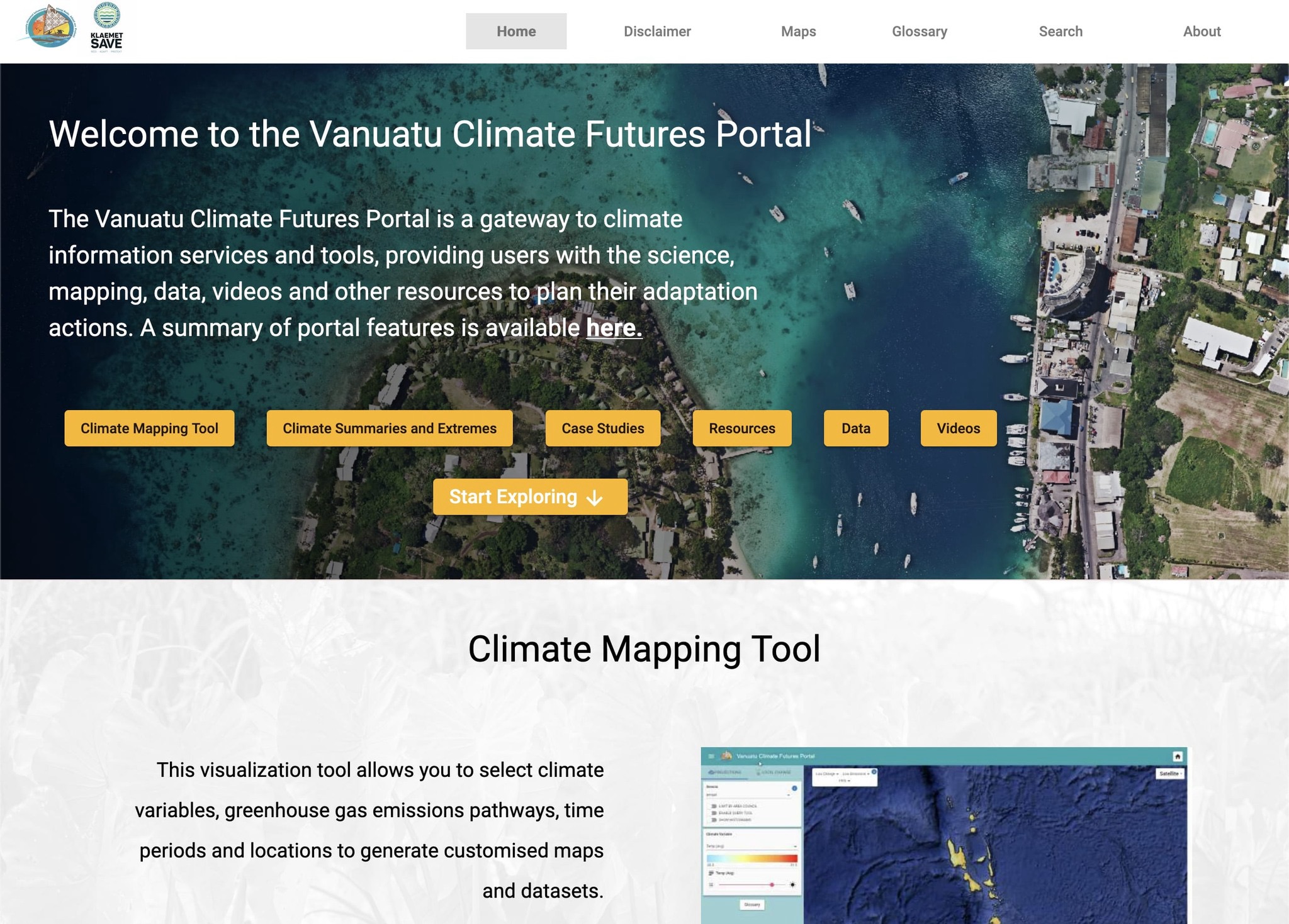 Vanuatu Climate Futures Portal