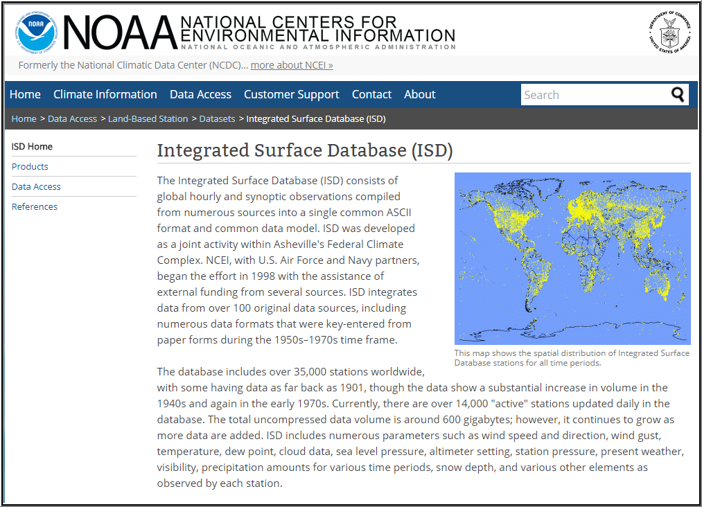 Integrated Surface Database (ISD)