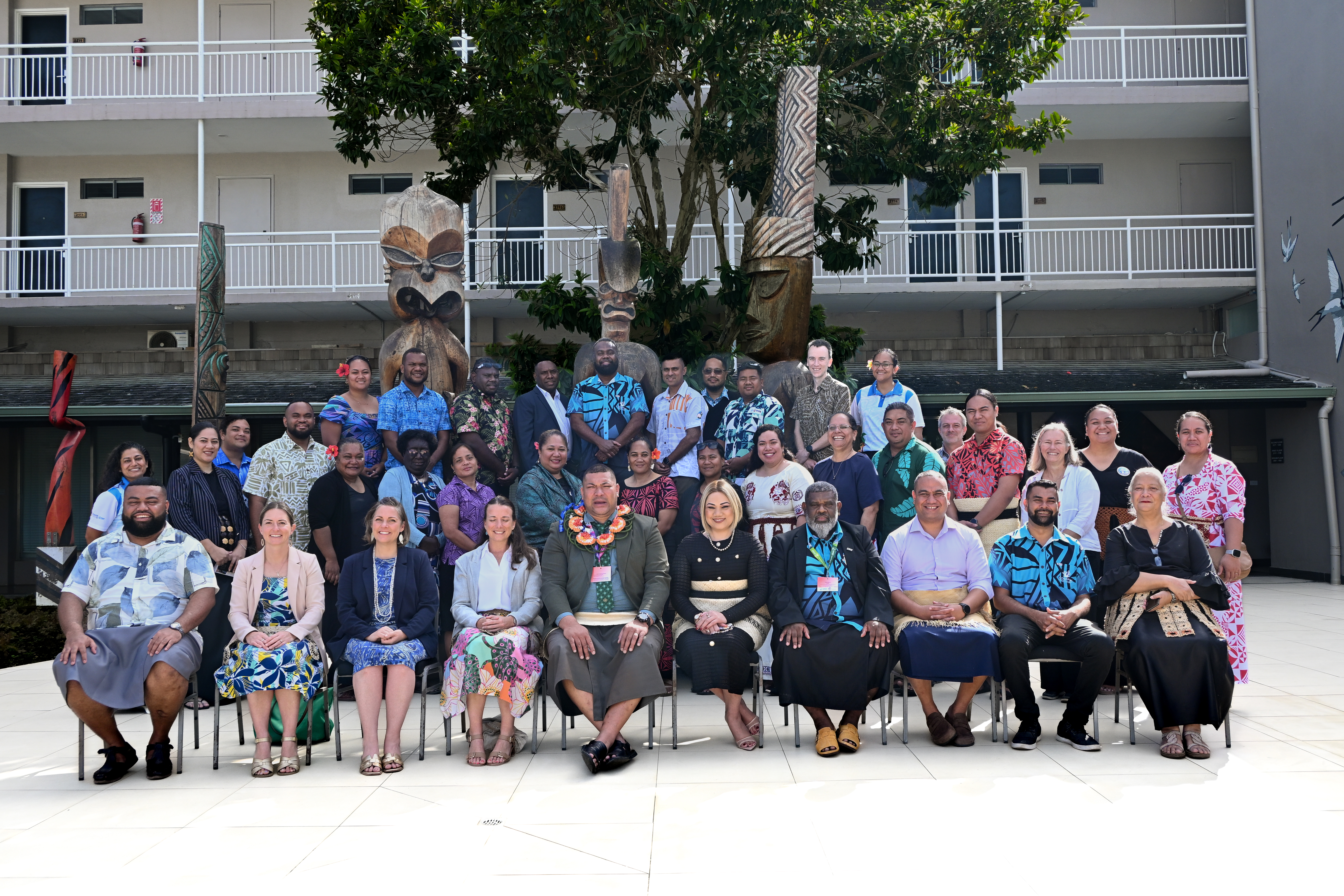 The participants of the Pacific Media Mana Class 2026 with representatives from the Government of Tonga, Australian and New Zealand High Commissions, SPC, and SPREP.