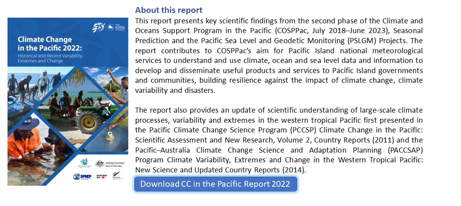  Climate Change in the Pacific 2022