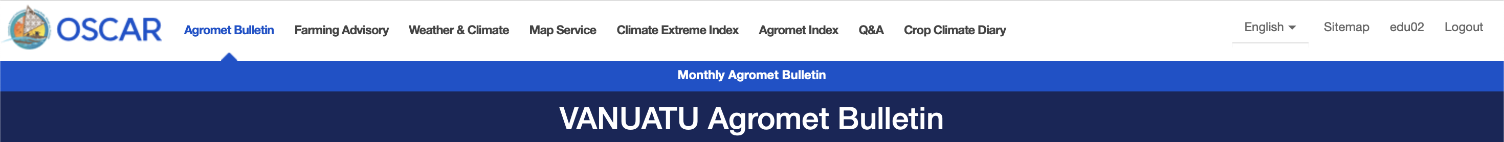 Vanuatu Agromet bulletin