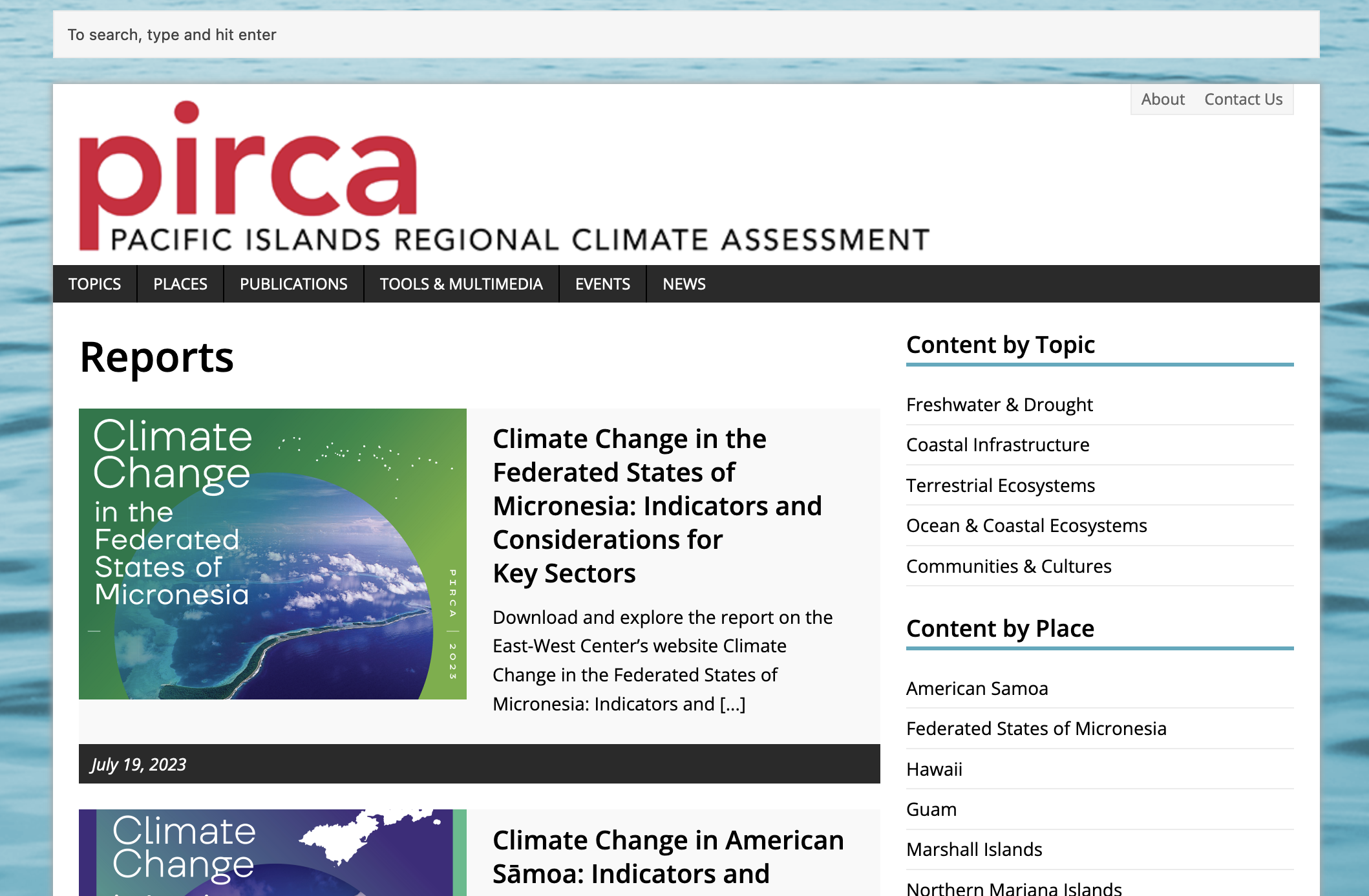 Pacific Islands Regional Climate Assessment