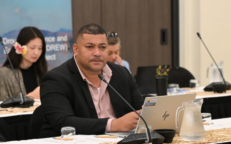 Director Laitia Fifita of the Tonga Met Service